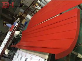 【藝術(shù)墻】廣州項目藝術(shù)墻面異型鋁單板即將展示
