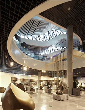 柳州奇石展覽館-鋁單板、條形鋁天花板、鋁格柵吊頂5
