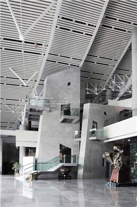 柳州奇石展覽館-鋁單板、條形鋁天花板、鋁格柵吊頂3