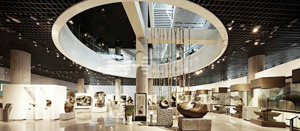 柳州奇石展覽館-鋁單板、條形鋁天花板、鋁格柵吊頂4